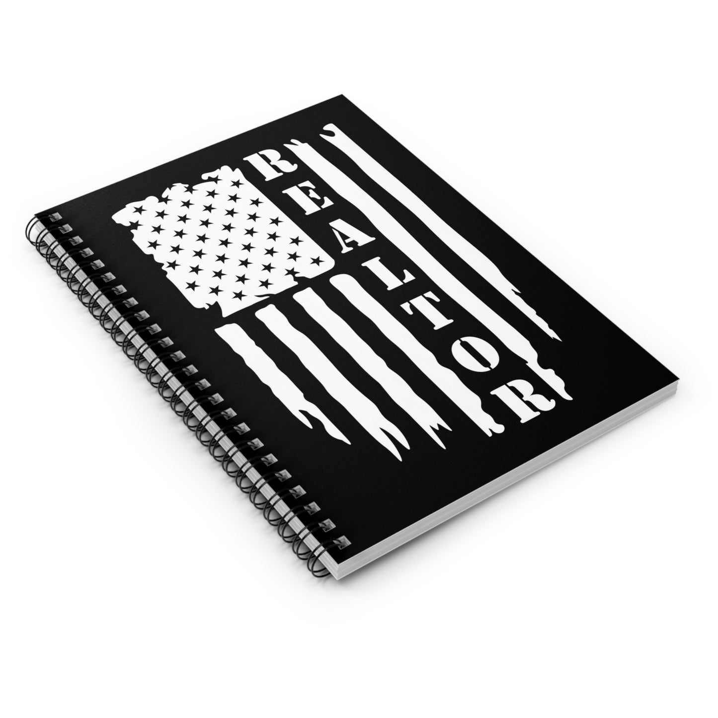 American Flag & Realtor  - Spiral Notebook Ruled Line 6"x8"