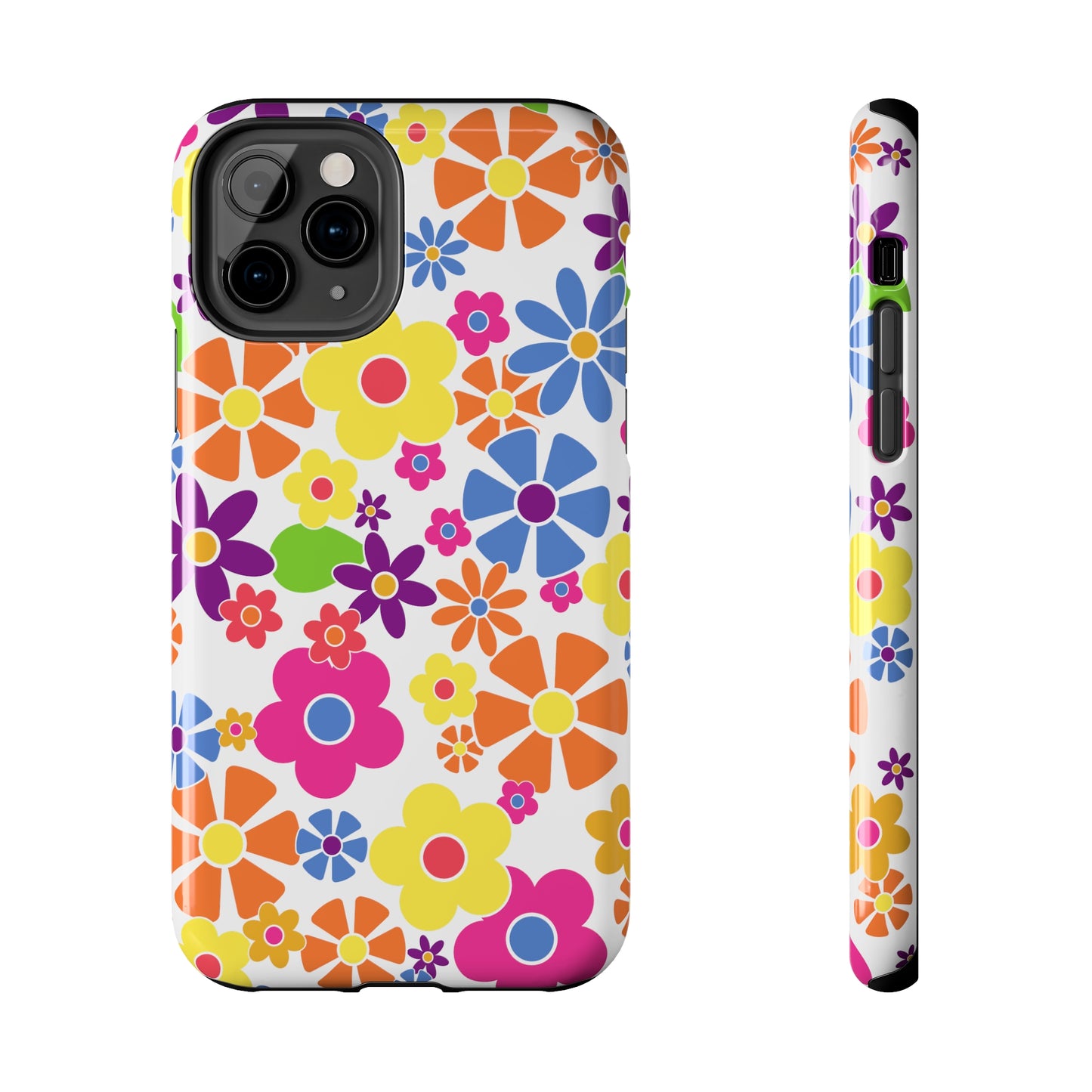 Flower Power Design Iphone Tough Phone Case