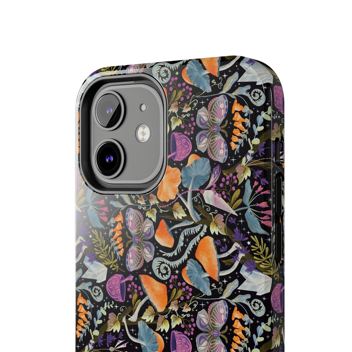 Whimsical Witches' Haven Mystical Garden of Mushrooms and Butterflies Iphone Tough Phone Case