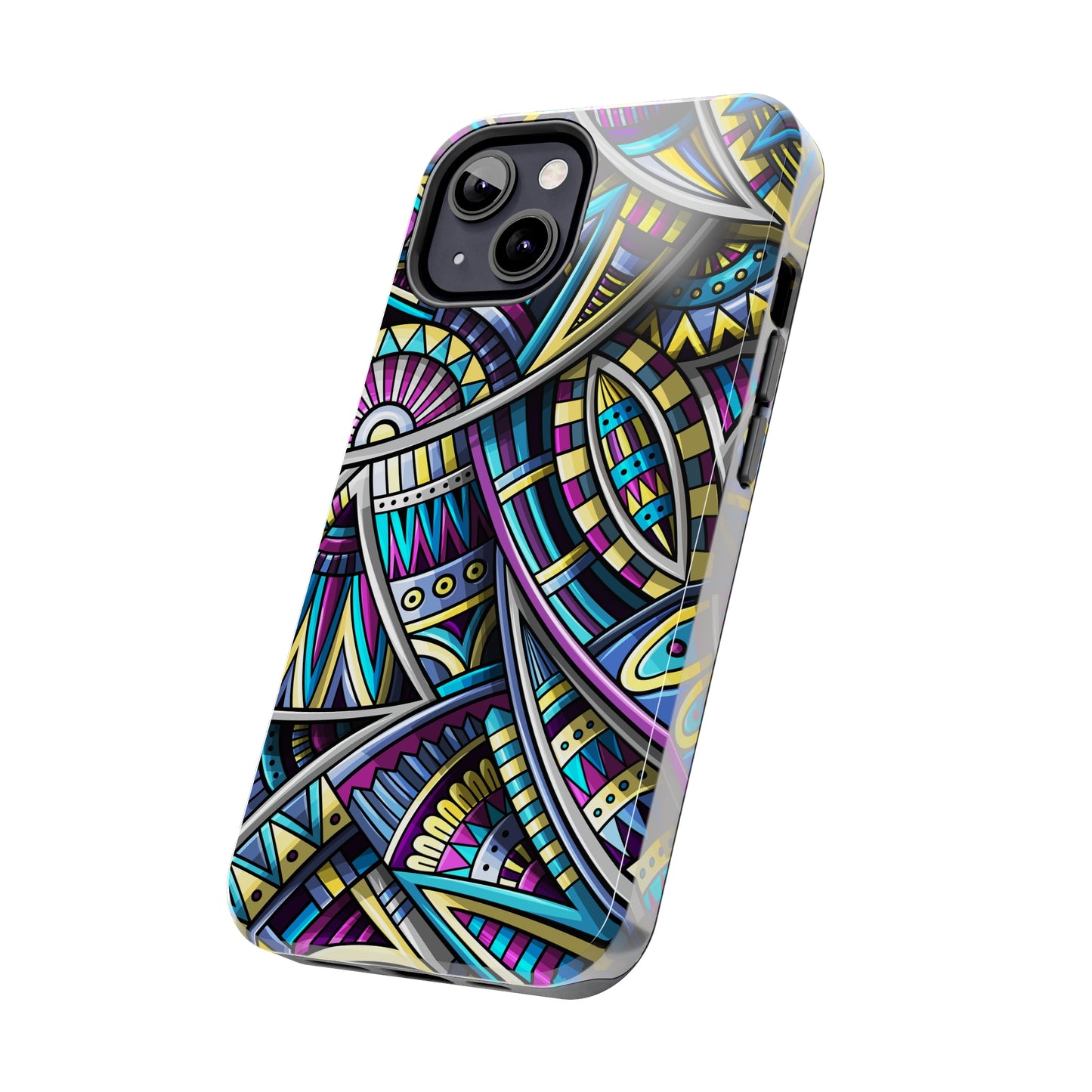 Tribal Colorful Abstract Design Iphone Tough Phone Case