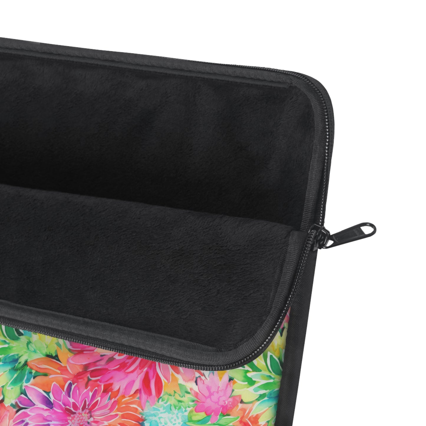 Blooming Spectrum: Large Vibrant Watercolor Flowers in Full Bloom Laptop or Ipad Protective Sleeve 3 Sizes Available