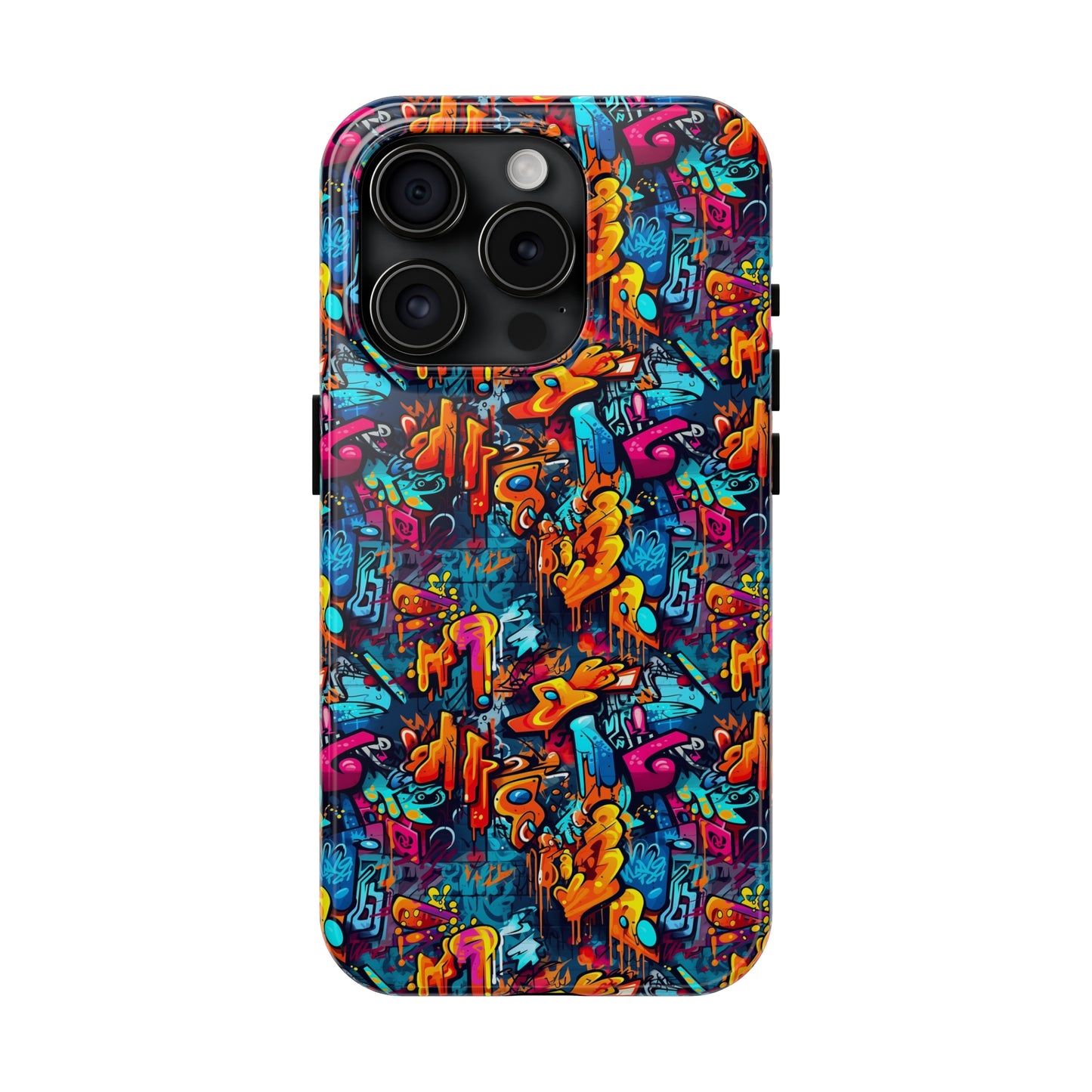 3D Abstract Graffiti Colorful Design Iphone Tough Phone Case