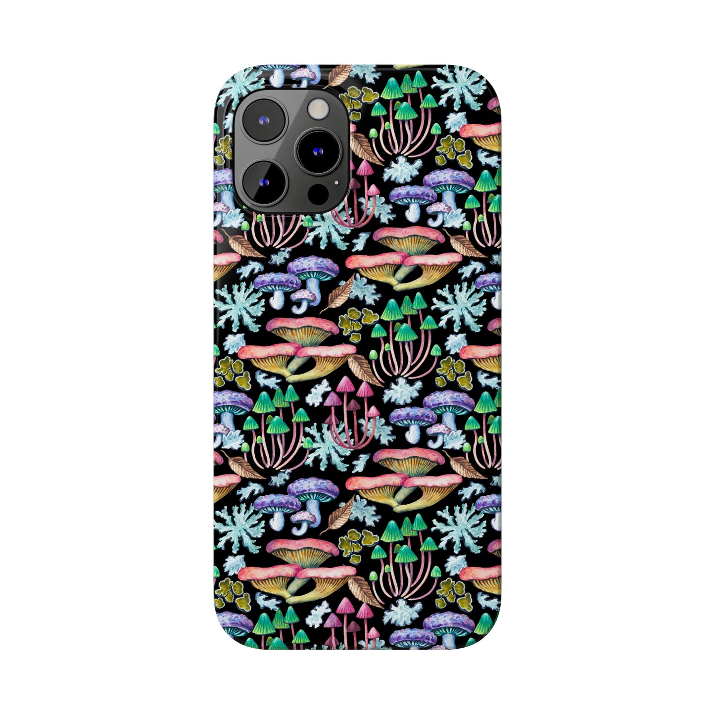 Mushroom Garden Design Iphone 15-12 Slim Phone Case