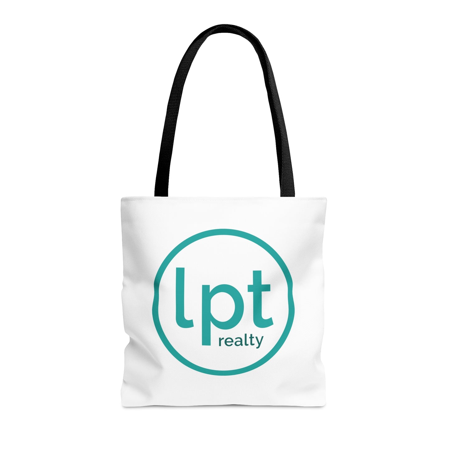 LPT Realty Logo's on Both Sides in Teal - Canvas Tote 3 Sizes