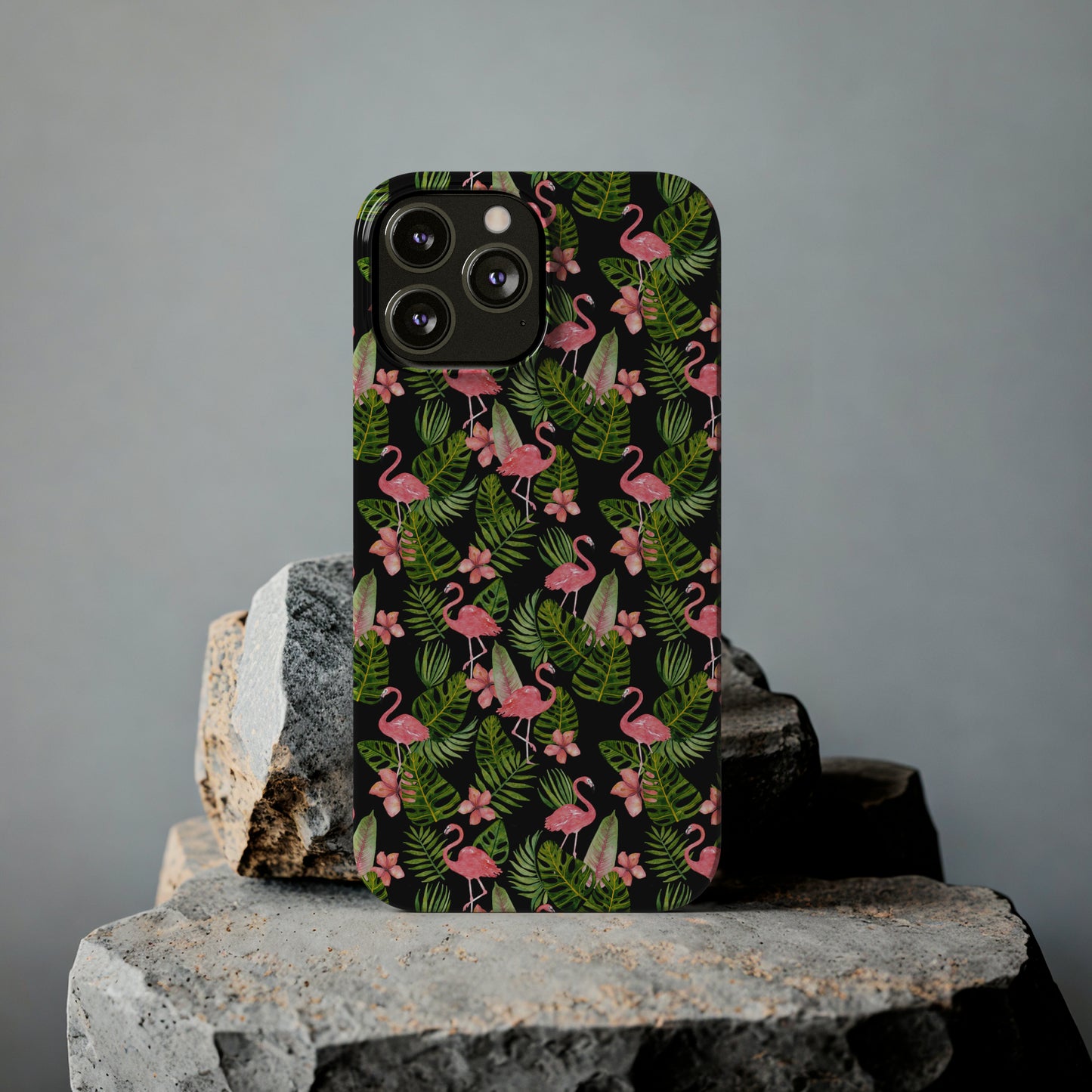 Tropical Flamingos Iphone 15-12 Slim Phone Case