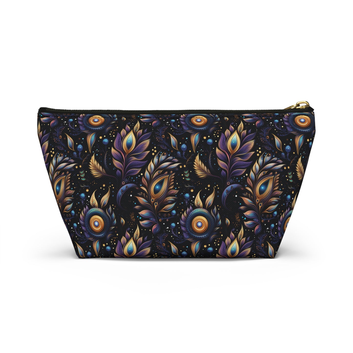 Mystical Enchanted Leaves and Celestial Stars - Makeup & Accessory Bag 2 Sizes