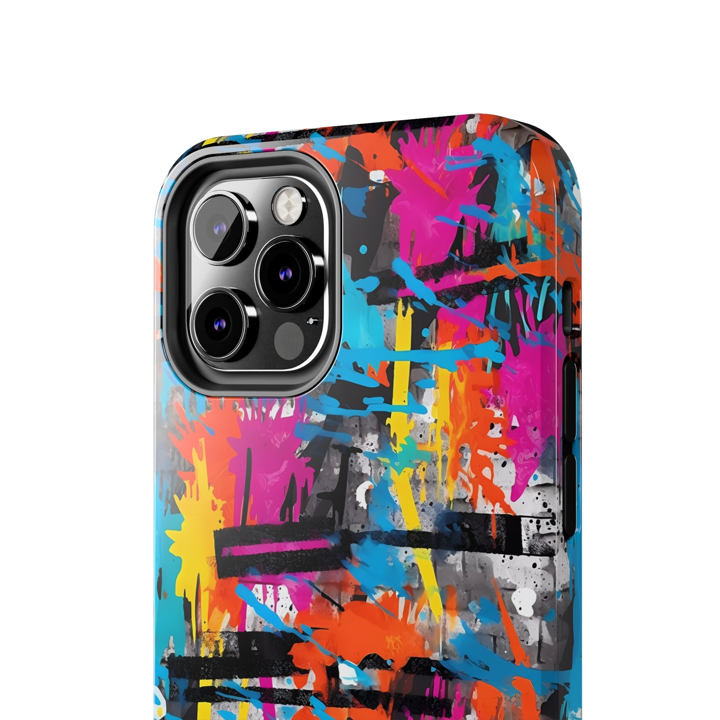 Rainbow Color Abstract Graffiti Design Iphone Tough Phone Case