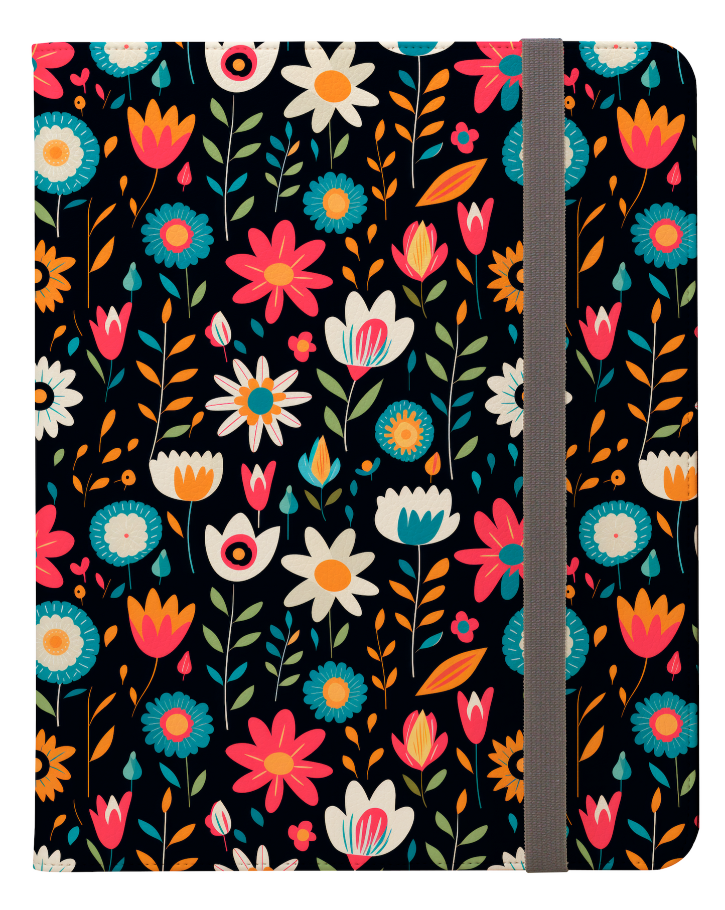 Retro Tiny Flowers Design Ipad Pro 11 & Pro 12.9 Protective Case and Pencil Holder