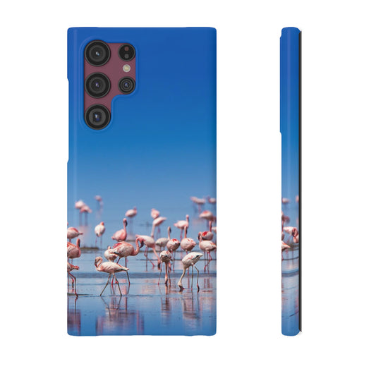 Flamingos on the Beach Samsung Slim Cases