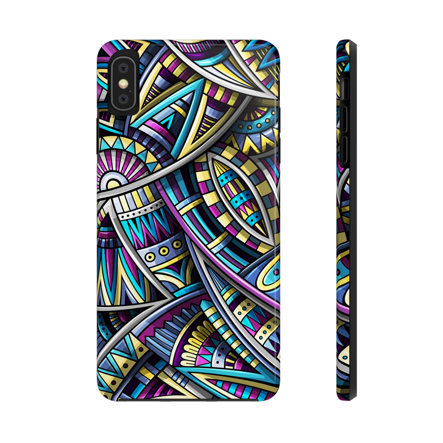 Tribal Colorful Abstract Design Iphone Tough Phone Case