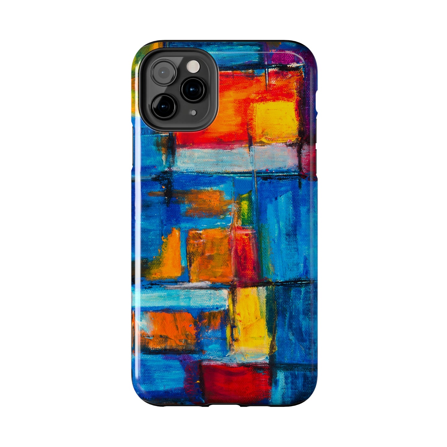 Rainbow Abstract Painting Iphone Tough Phone Case