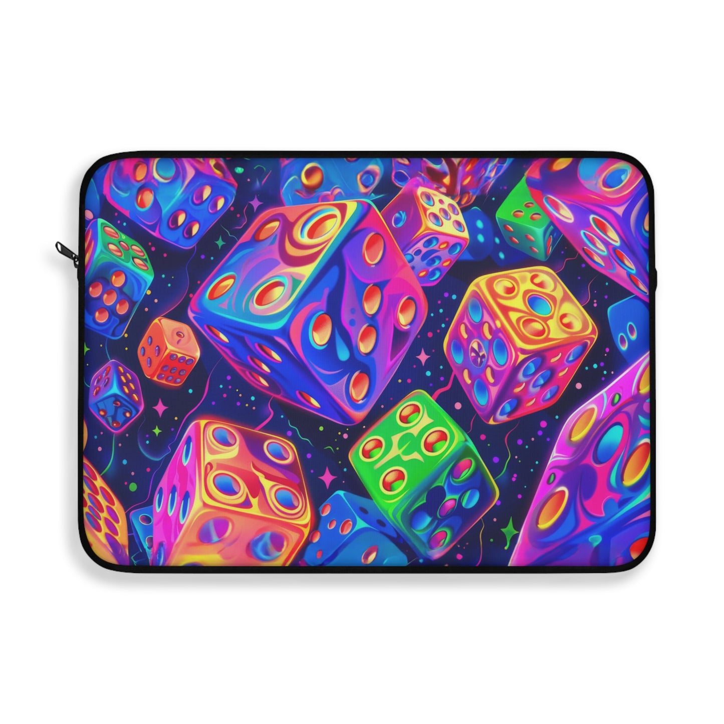 Neon Dice Dreamscape Art Laptop or Ipad Protective Sleeve 3 Sizes Available