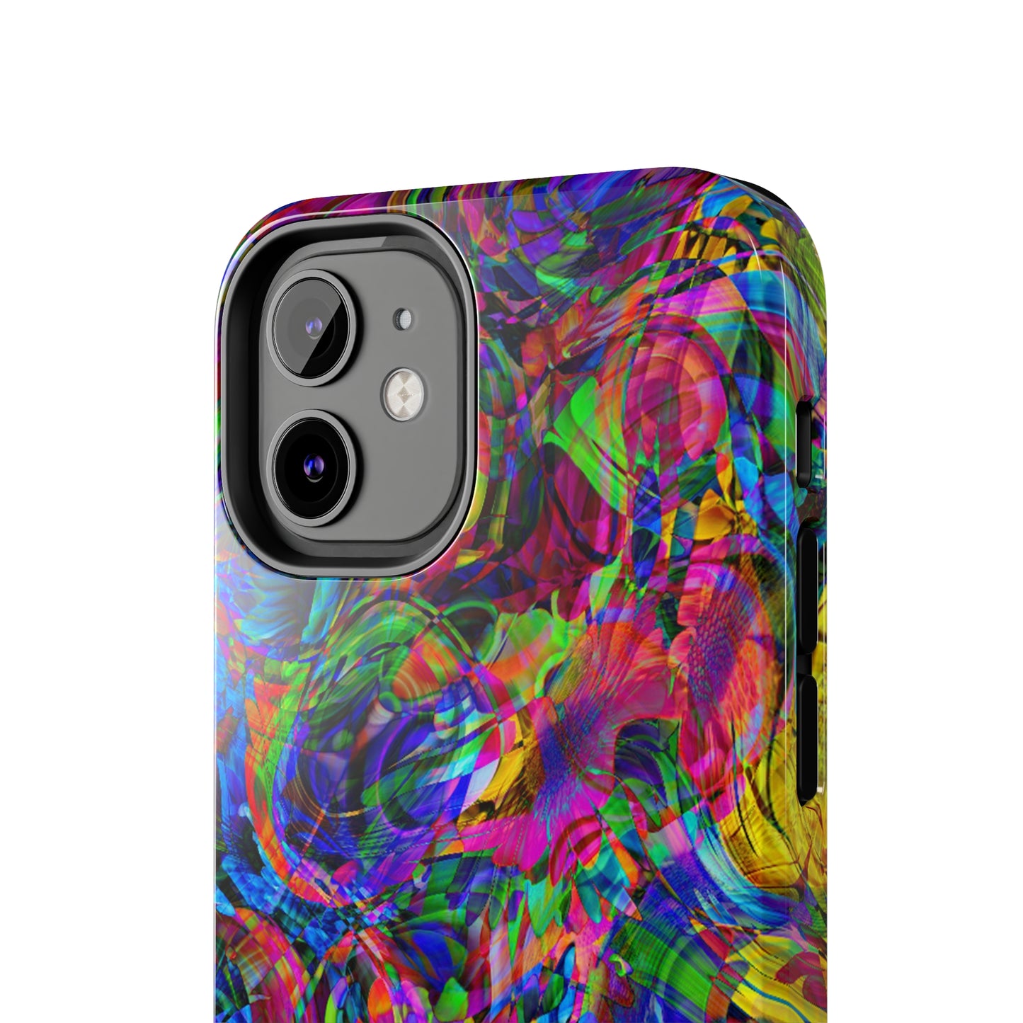 Rainbow Swirls Design Iphone Tough Phone Case