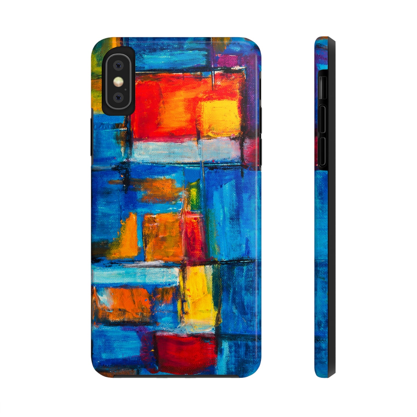 Rainbow Abstract Painting Iphone Tough Phone Case