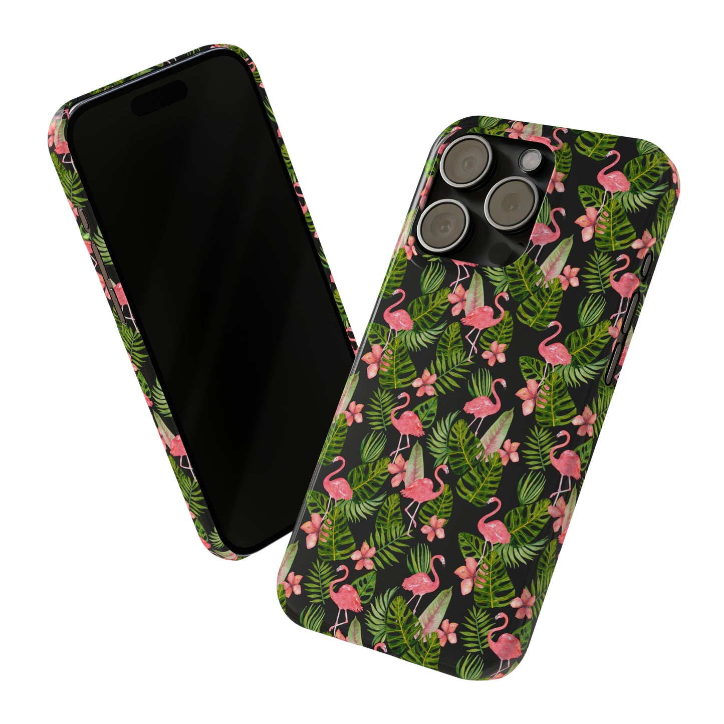 Tropical Flamingos Iphone 15-12 Slim Phone Case