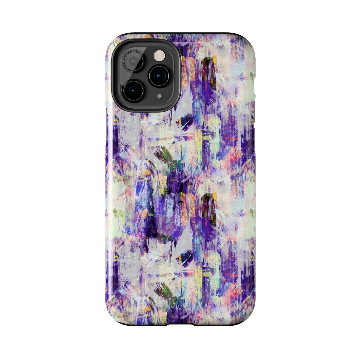 Purple Spring Painted Abstract Iphone Tough Phone Case