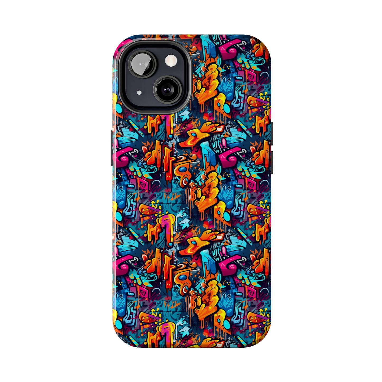 3D Abstract Graffiti Colorful Design Iphone Tough Phone Case