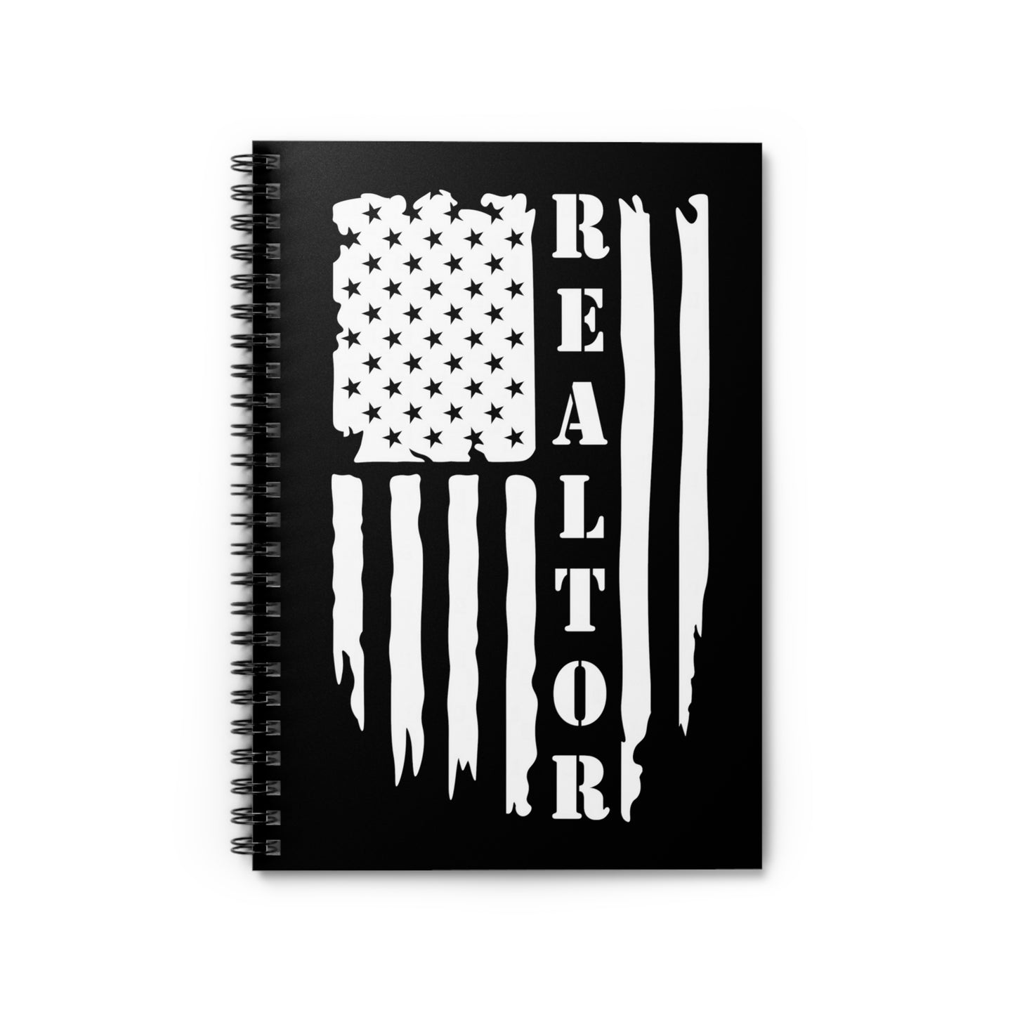 American Flag & Realtor  - Spiral Notebook Ruled Line 6"x8"