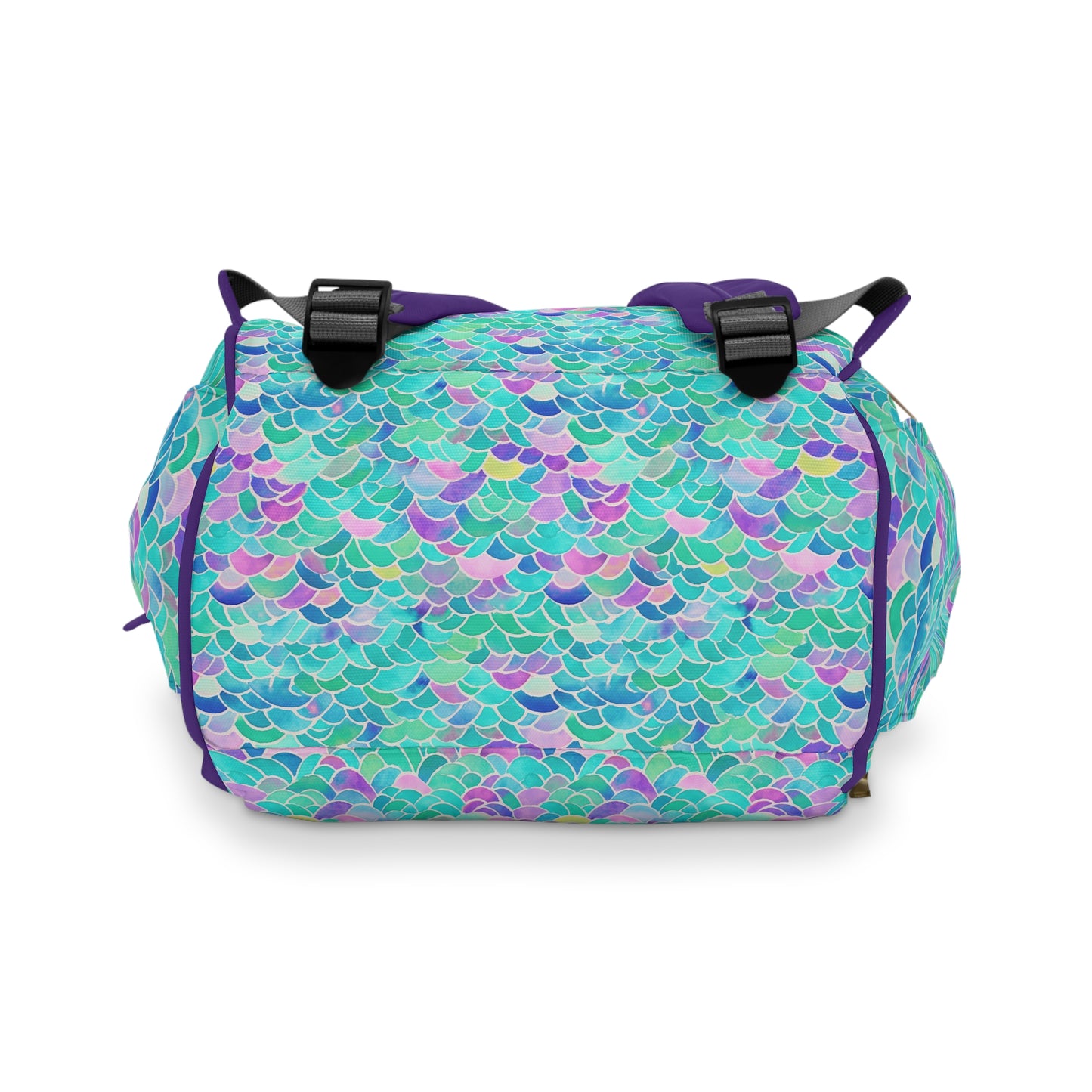 Pastel Seas: Mermaid Tail in Enchanting Pastel Hues Multifunctional Diaper Backpack