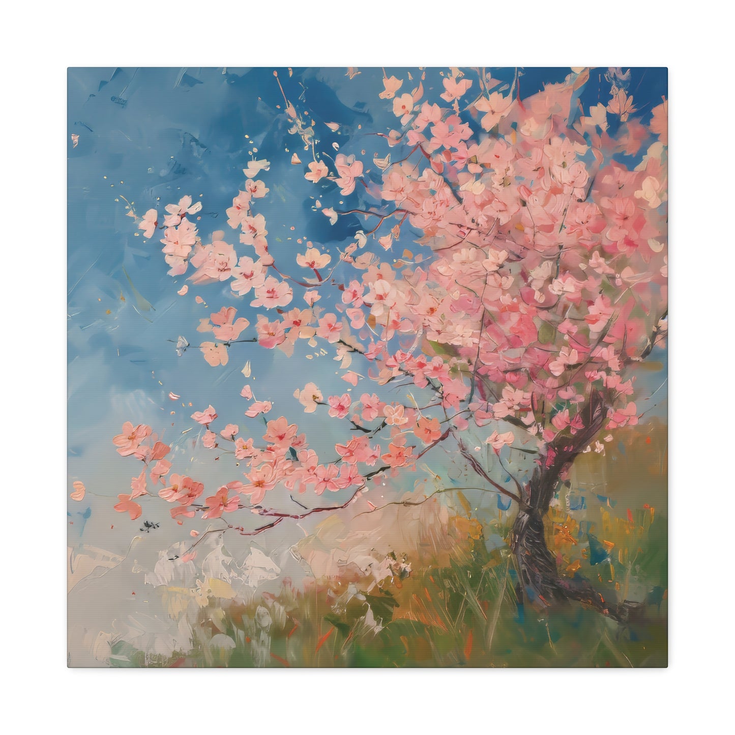 Cherry Blossom Mornings Print on Canvas Gallery Wraps  - 5 Sizes