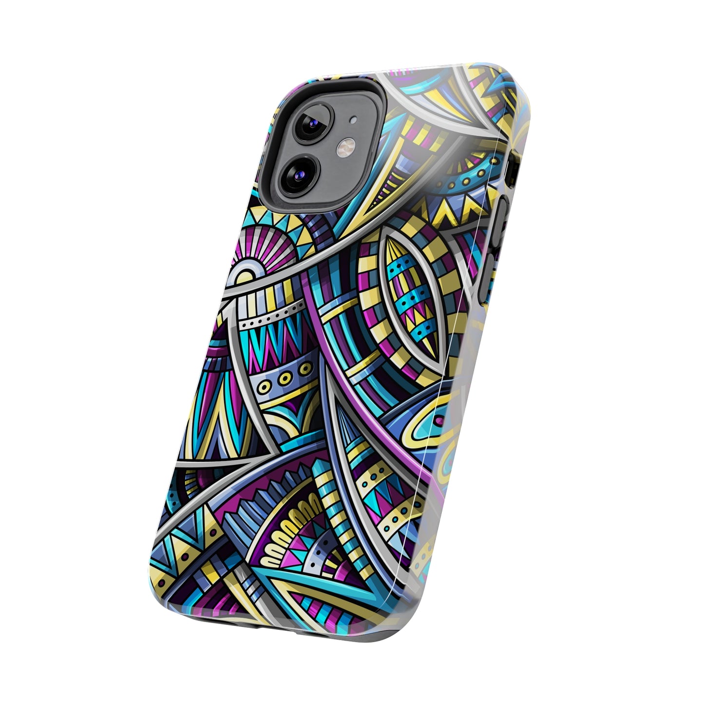 Tribal Colorful Abstract Design Iphone Tough Phone Case