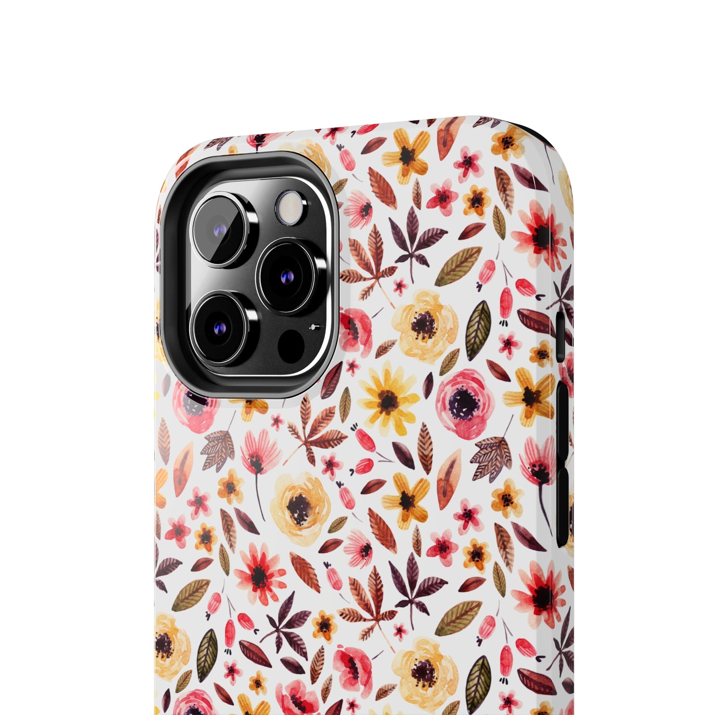 Pink & Yellow Spring Flowers Iphone Tough Phone Case