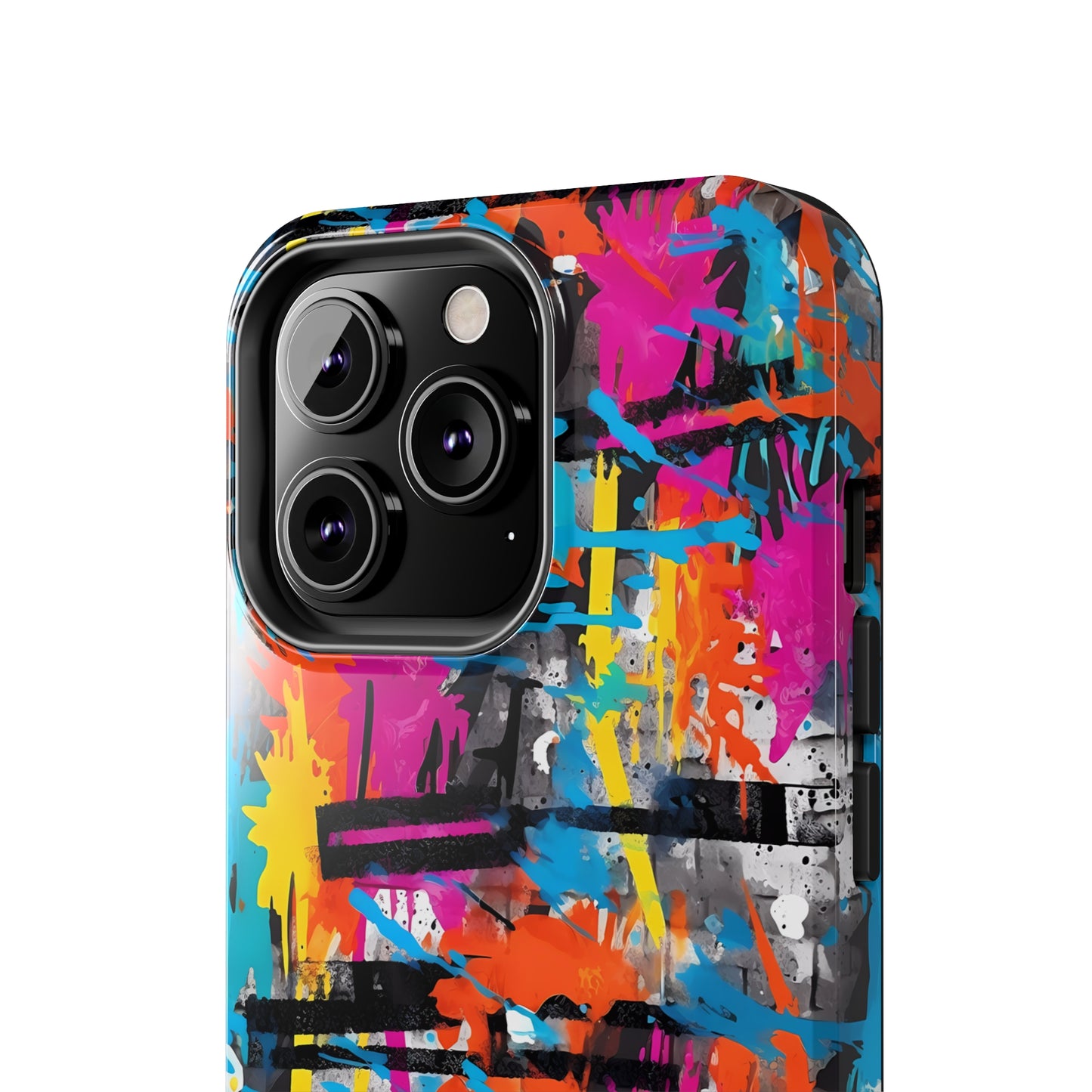 Rainbow Color Abstract Graffiti Design Iphone Tough Phone Case