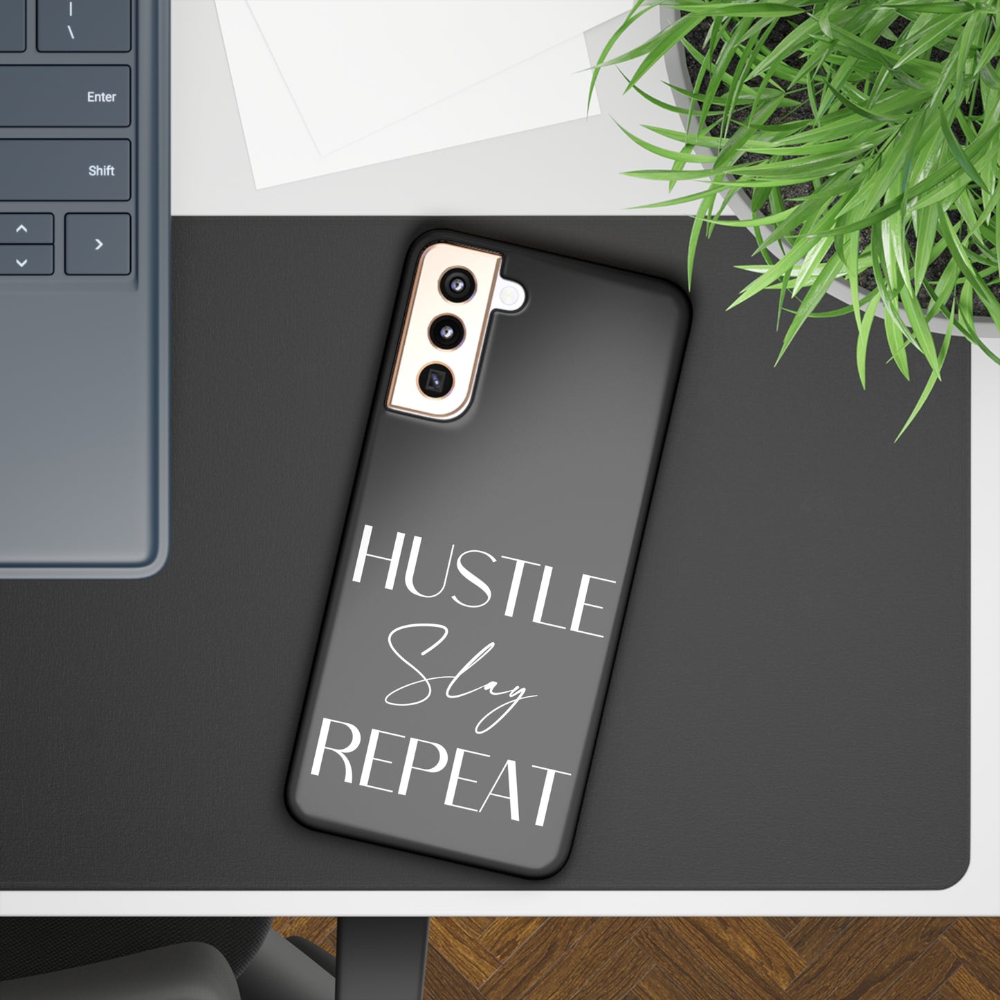 Hustle Slay Repeat Samsung Slim Cases