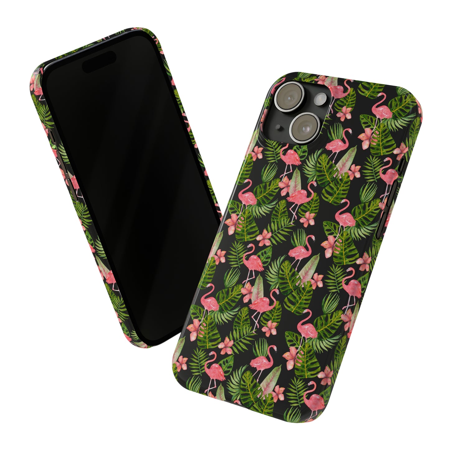 Tropical Flamingos Iphone 15-12 Slim Phone Case