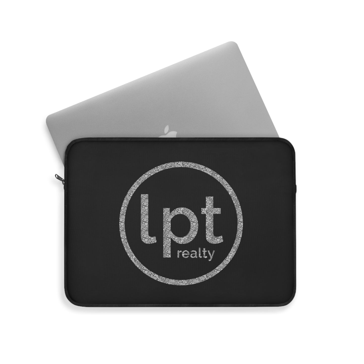 LPT Realty Logo in Silver Sparkle Laptop or Ipad Protective Sleeve 3 Sizes