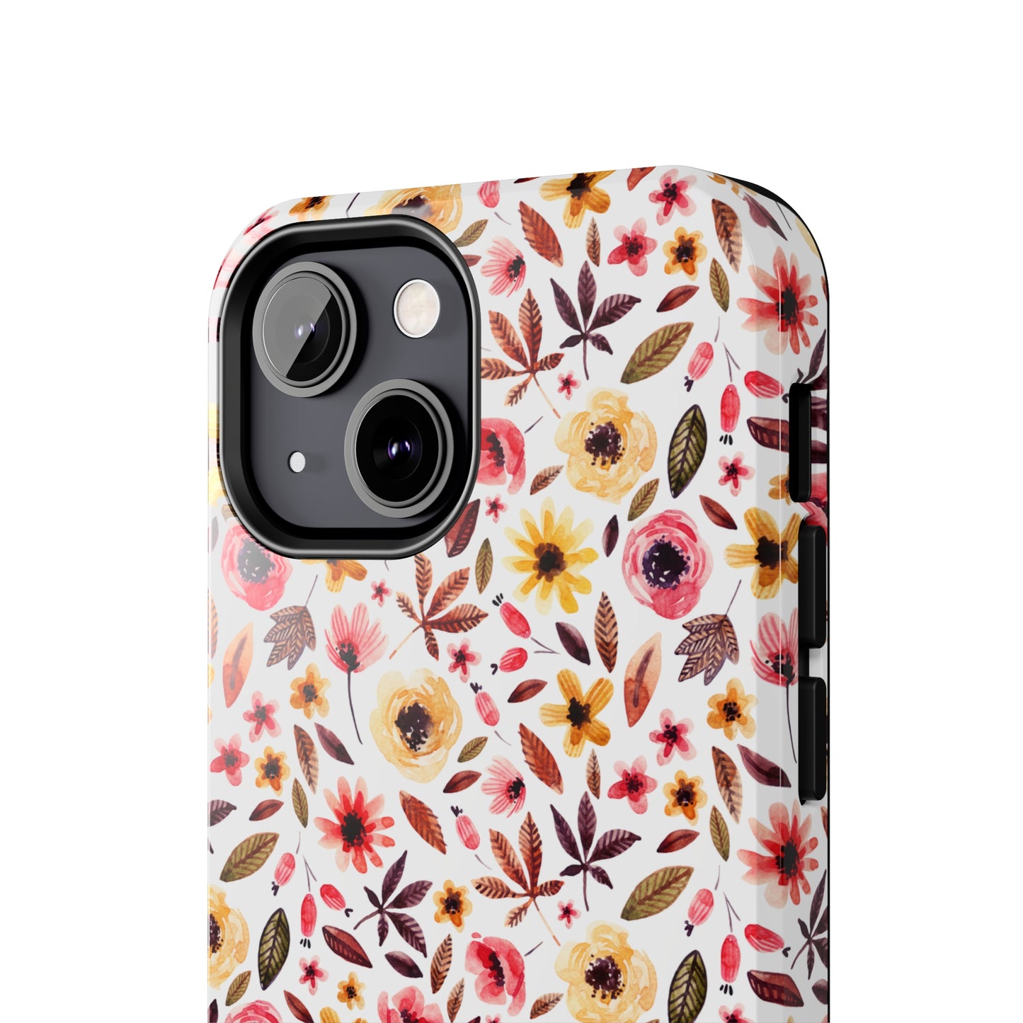 Pink & Yellow Spring Flowers Iphone Tough Phone Case