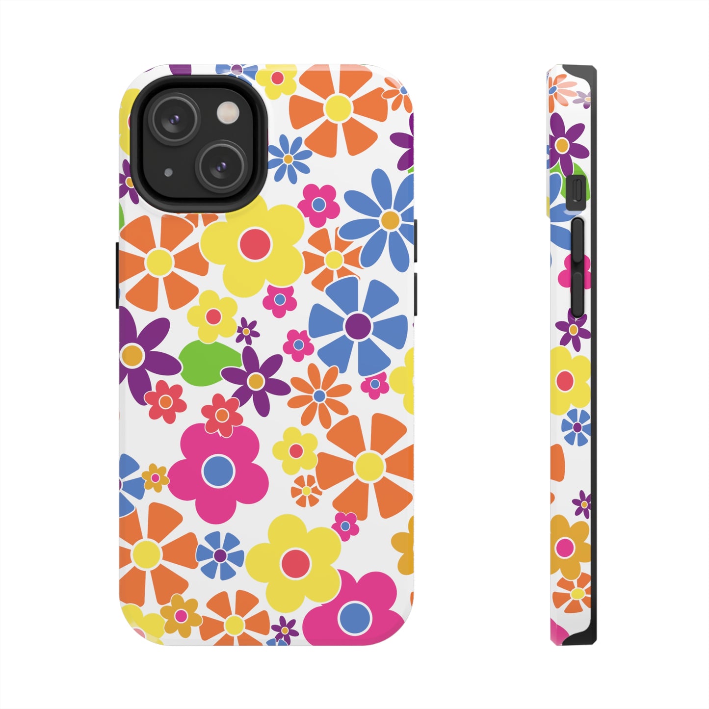 Flower Power Design Iphone Tough Phone Case