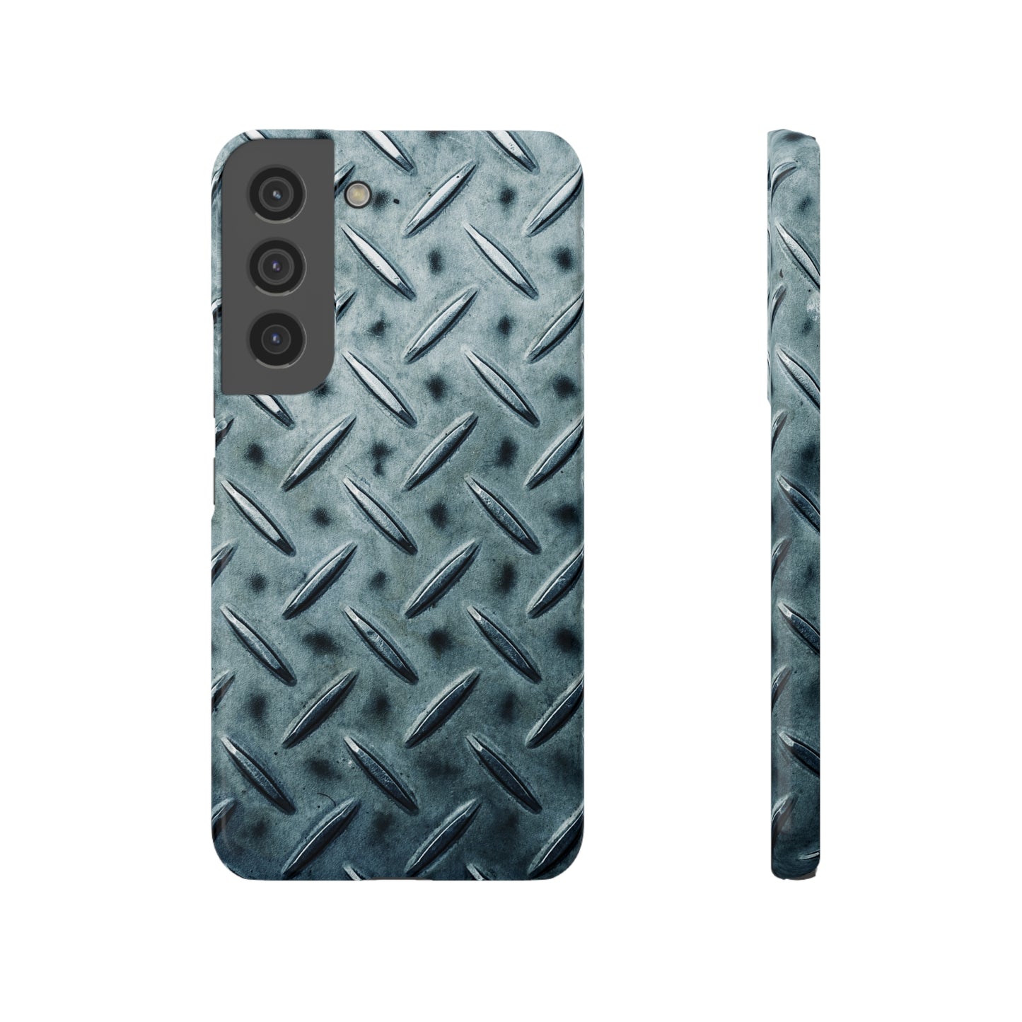 Blue Steel Diamond Plate Design Samsung Slim Cases