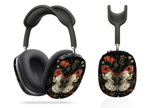 Nocturnal Botanical Blooms and Butterflies with Wildflowers AirPod Max Case Protective Covers