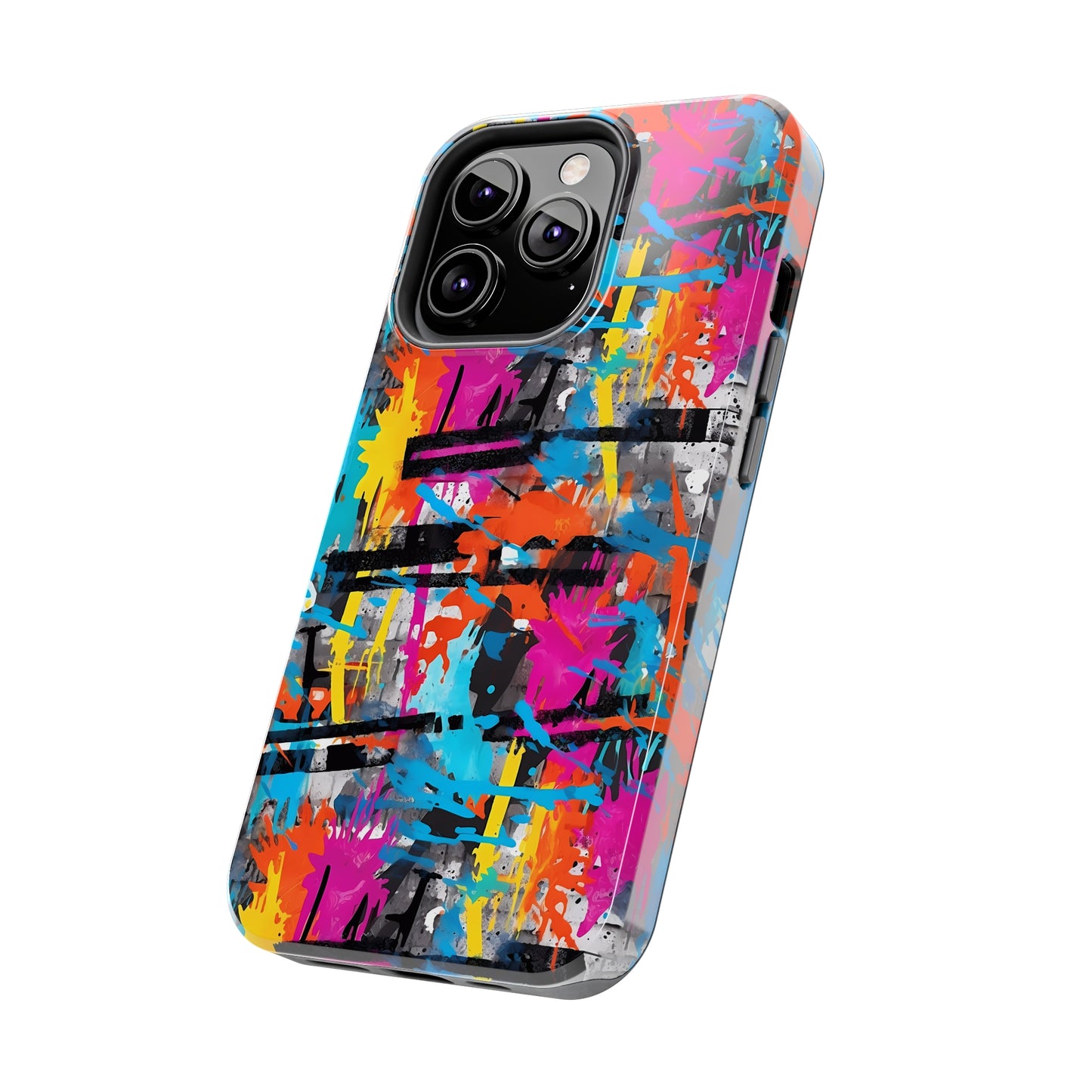 Rainbow Color Abstract Graffiti Design Iphone Tough Phone Case