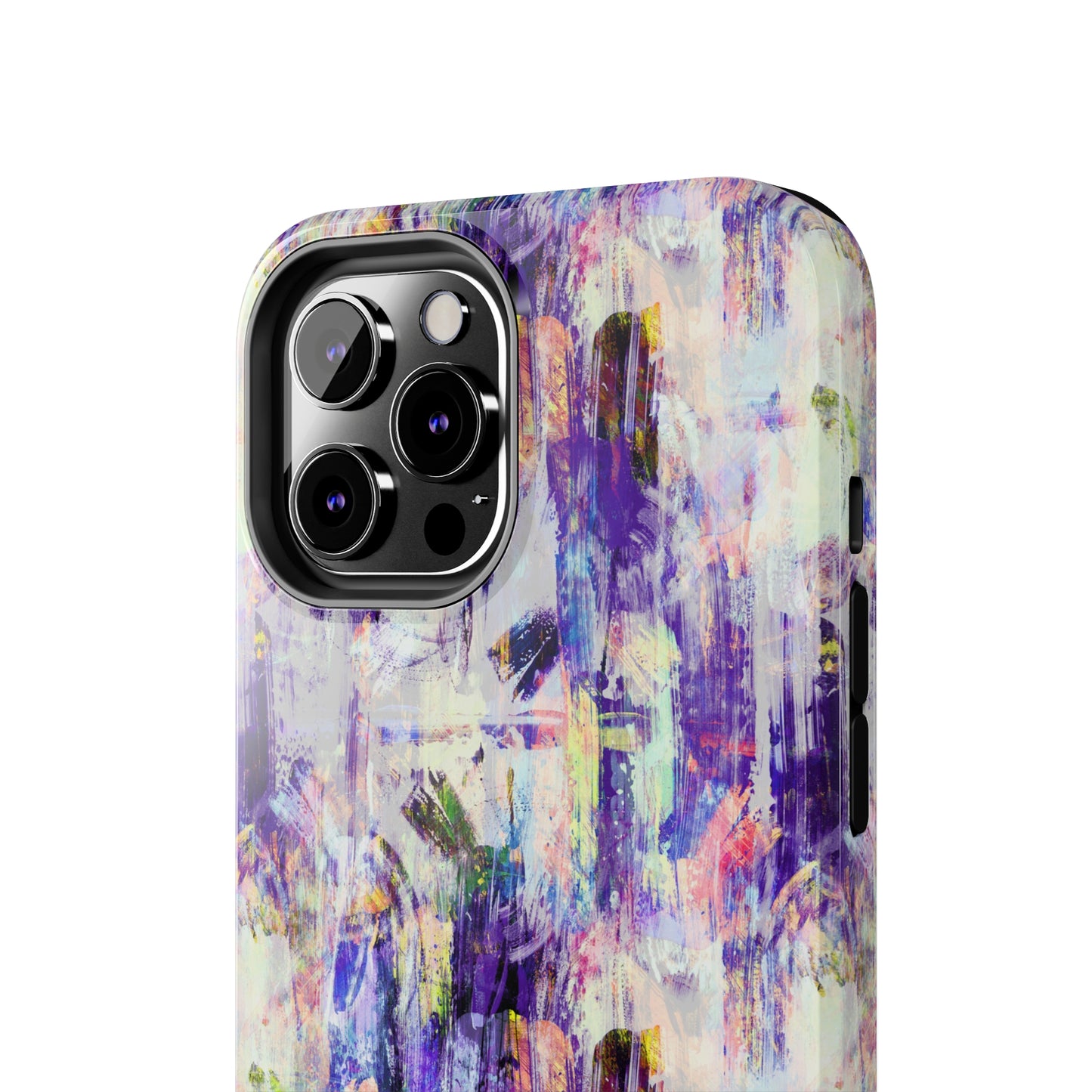 Purple Spring Painted Abstract Iphone Tough Phone Case