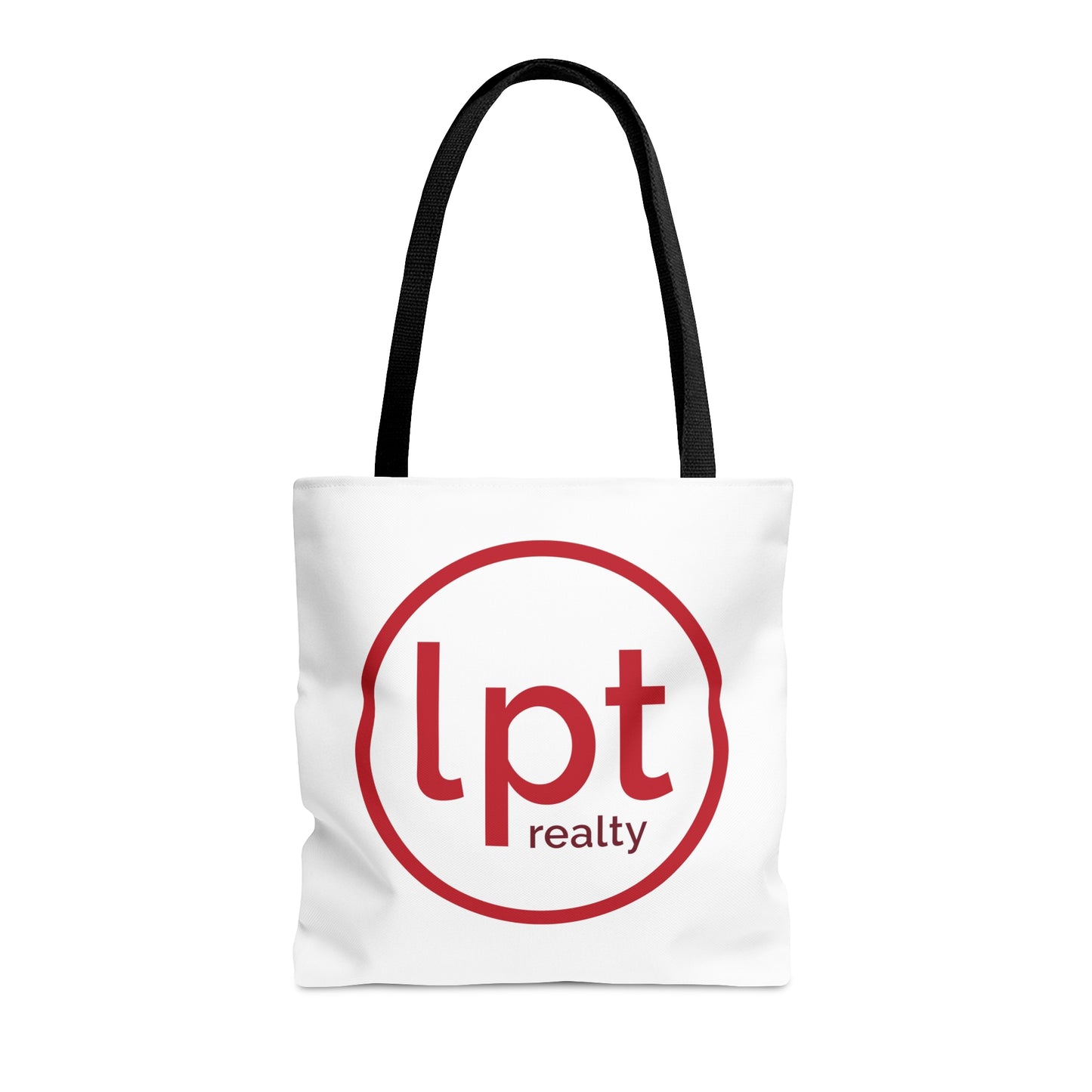 LPT Realty Logo's on Both Sides in Red - Canvas Tote 3 Sizes