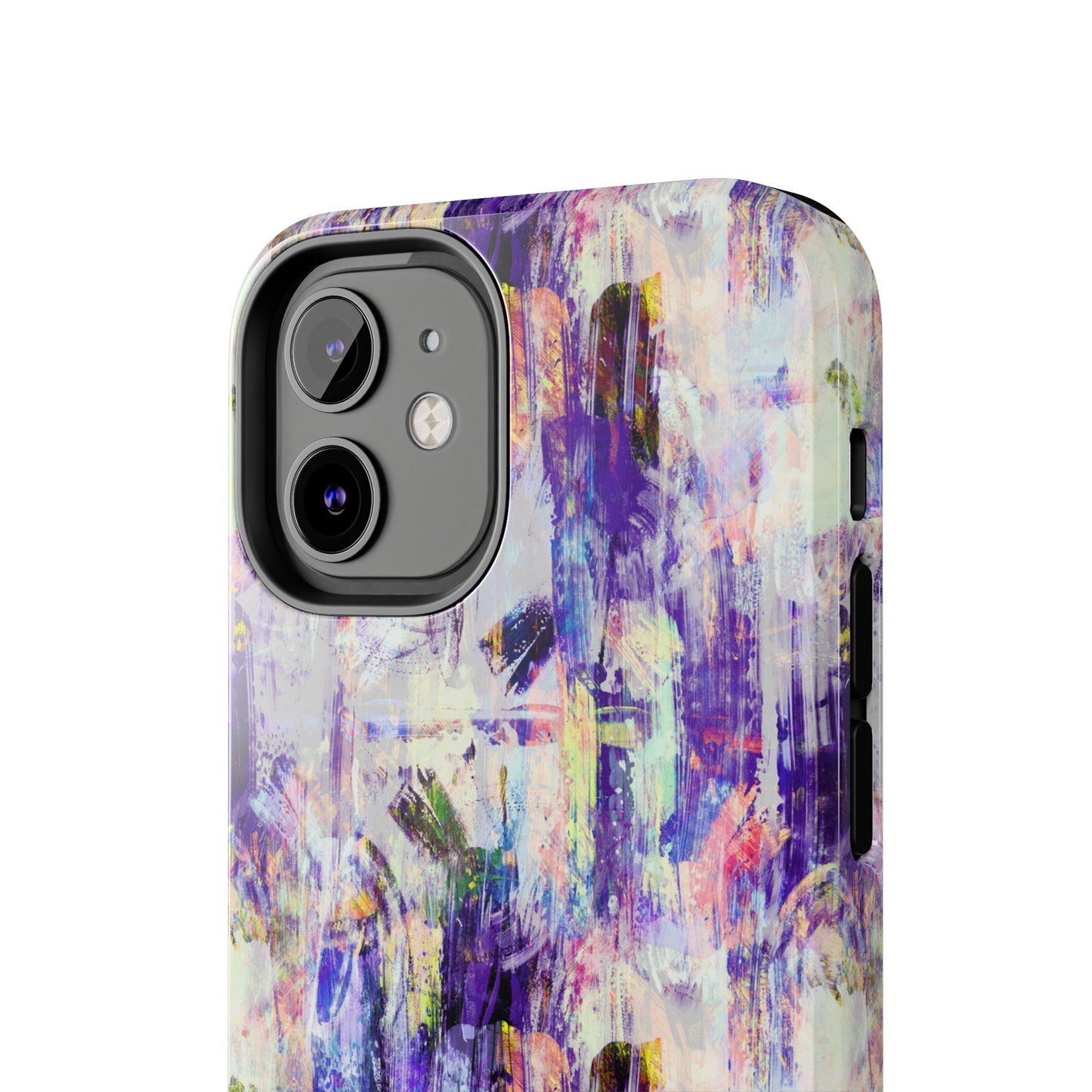 Purple Spring Painted Abstract Iphone Tough Phone Case