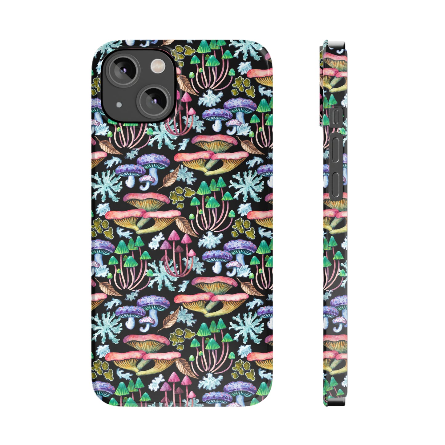 Mushroom Garden Design Iphone 15-12 Slim Phone Case