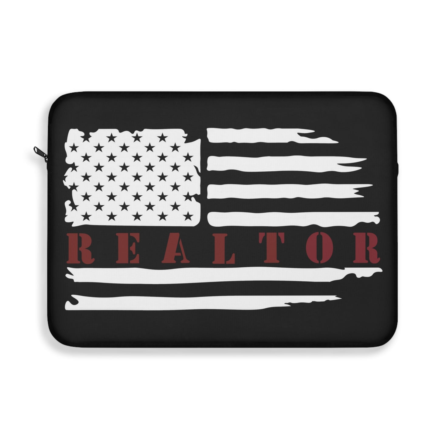 American Flag & Realtor Blue Laptop or Ipad Protective Sleeve 3 Sizes