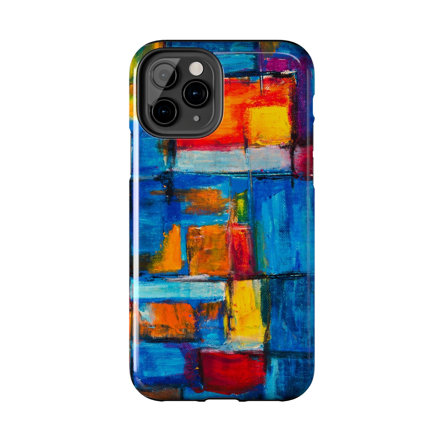 Rainbow Abstract Painting Iphone Tough Phone Case