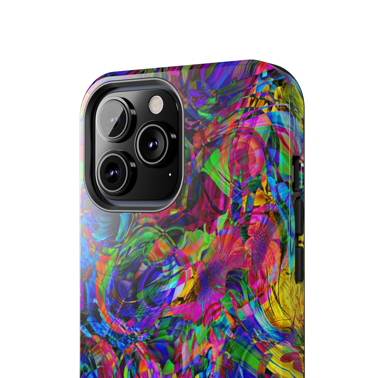 Rainbow Swirls Design Iphone Tough Phone Case