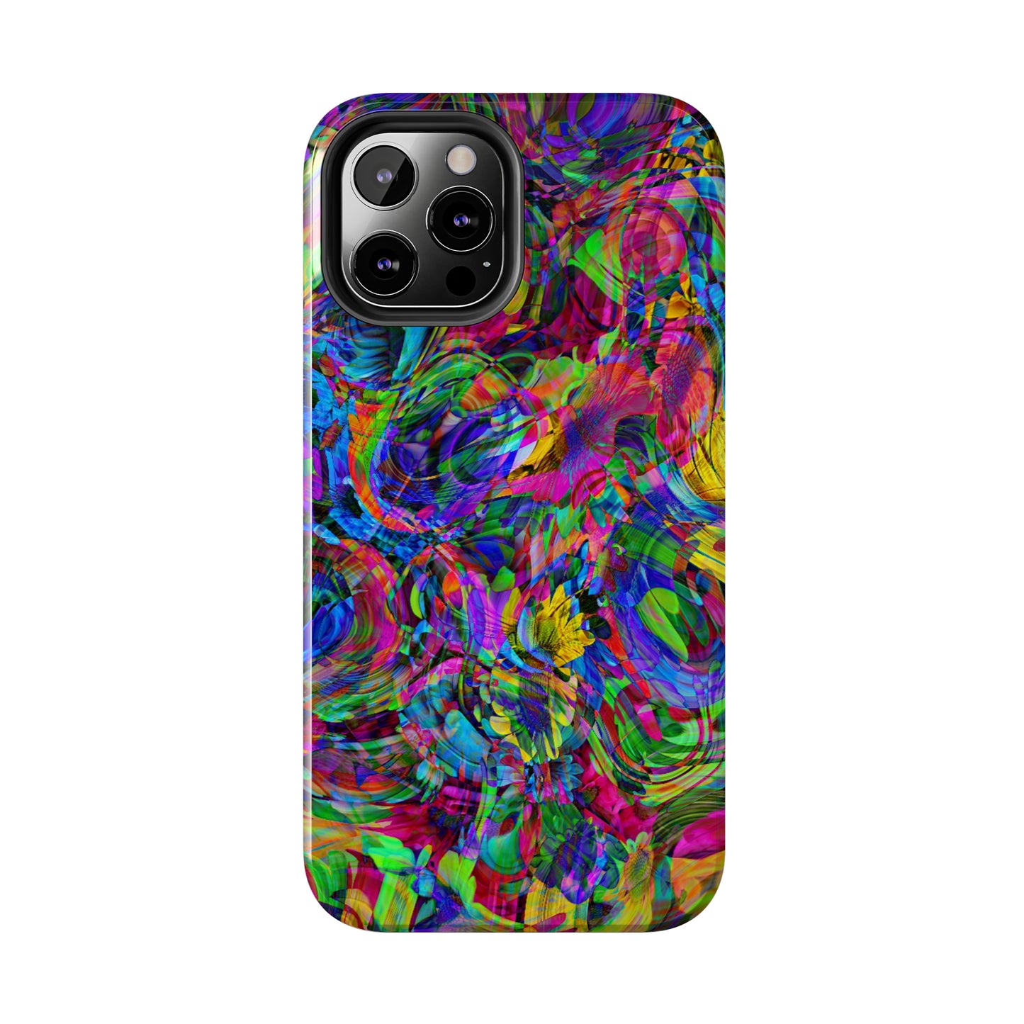 Rainbow Swirls Design Iphone Tough Phone Case