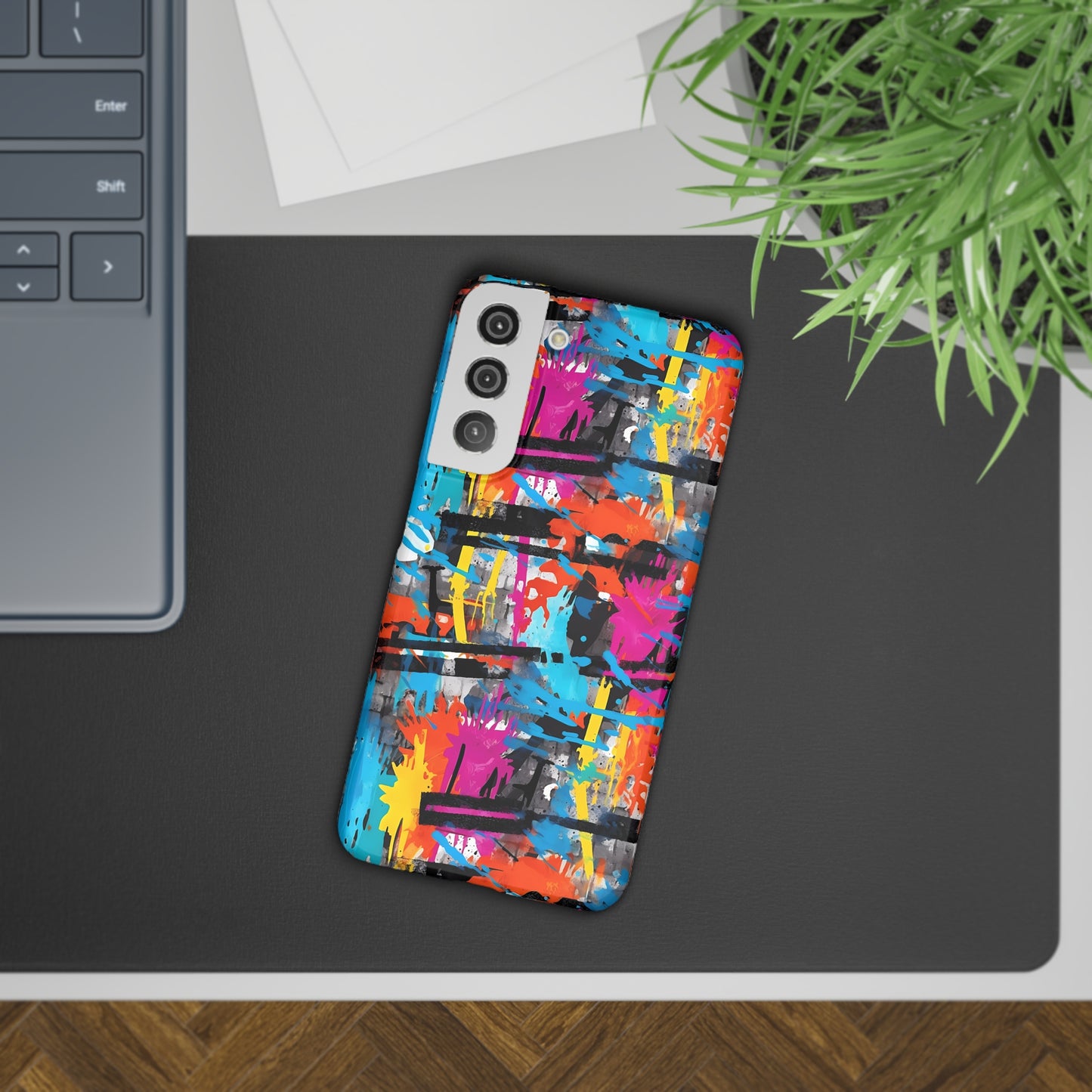 Rainbow Color Abstract Graffiti Design Samsung Slim Cases