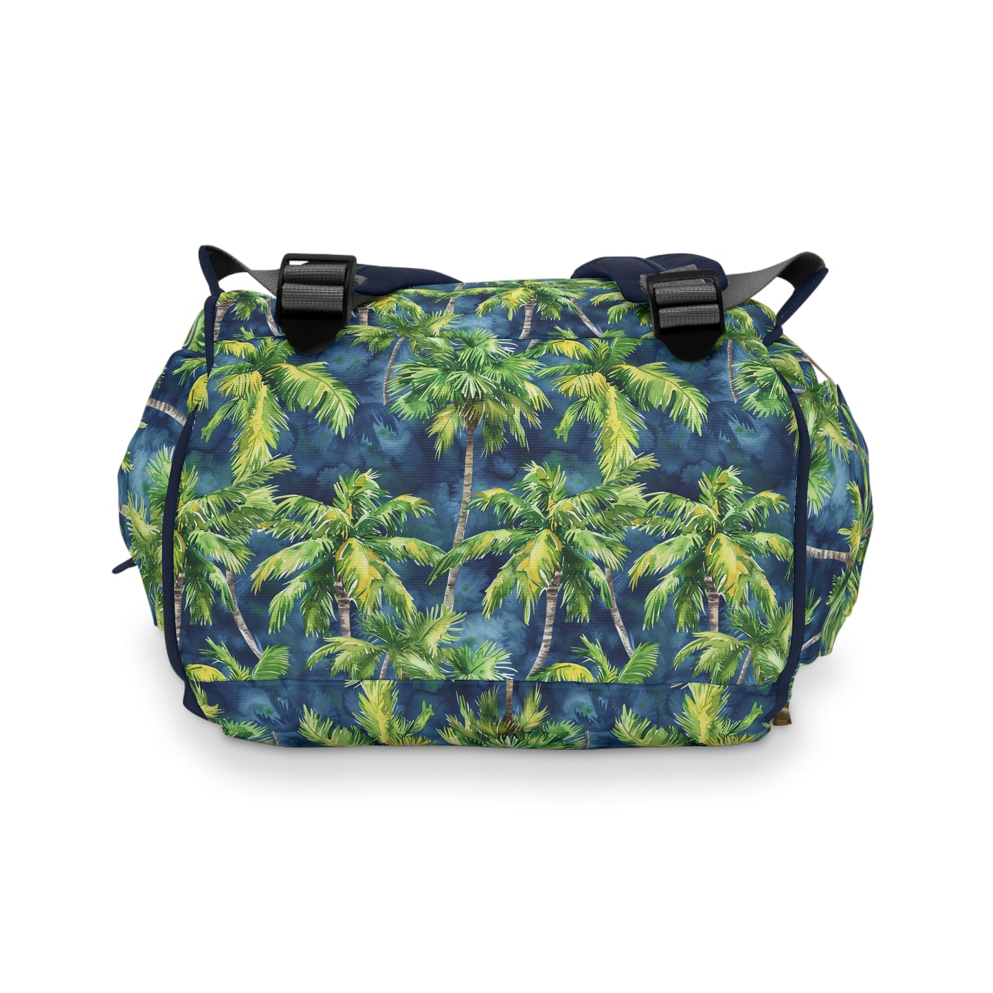 Midnight Palms: Silhouetted Palm Trees Against a Nighttime Sky Multifunctional Diaper Backpack