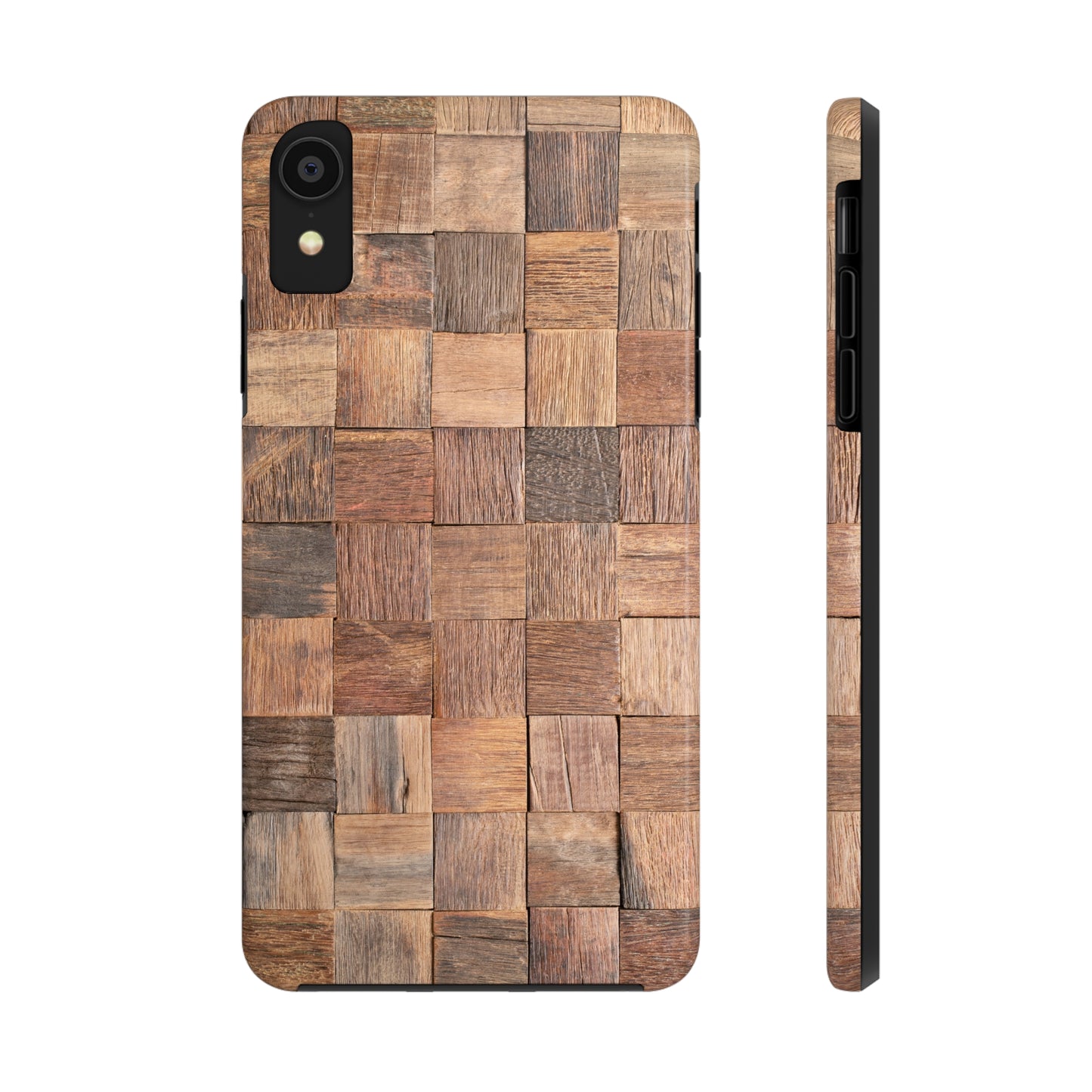 Organic Elegance Natural Woven Wood Design Design Iphone Tough Phone Case