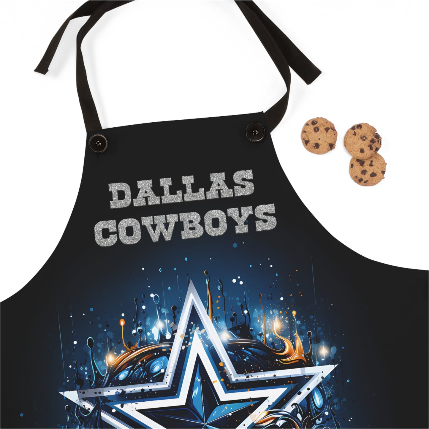 Dallas Cowboys Themed Design with Large Star - Kitchen Chef Apron