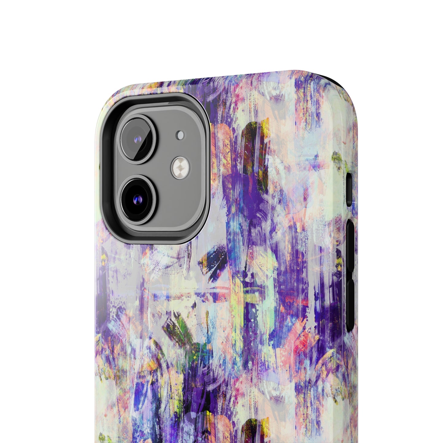 Purple Spring Painted Abstract Iphone Tough Phone Case