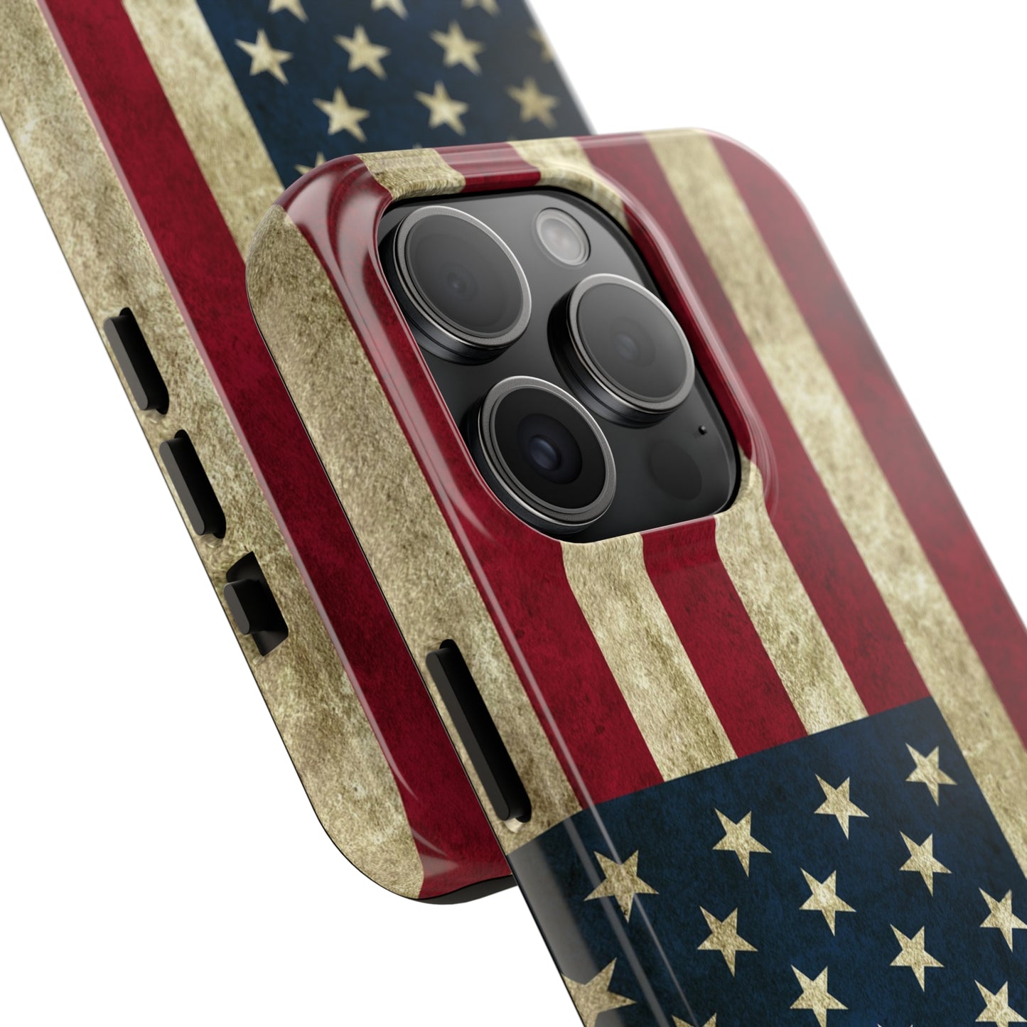 Rugged American Flag Iphone Tough Phone Case