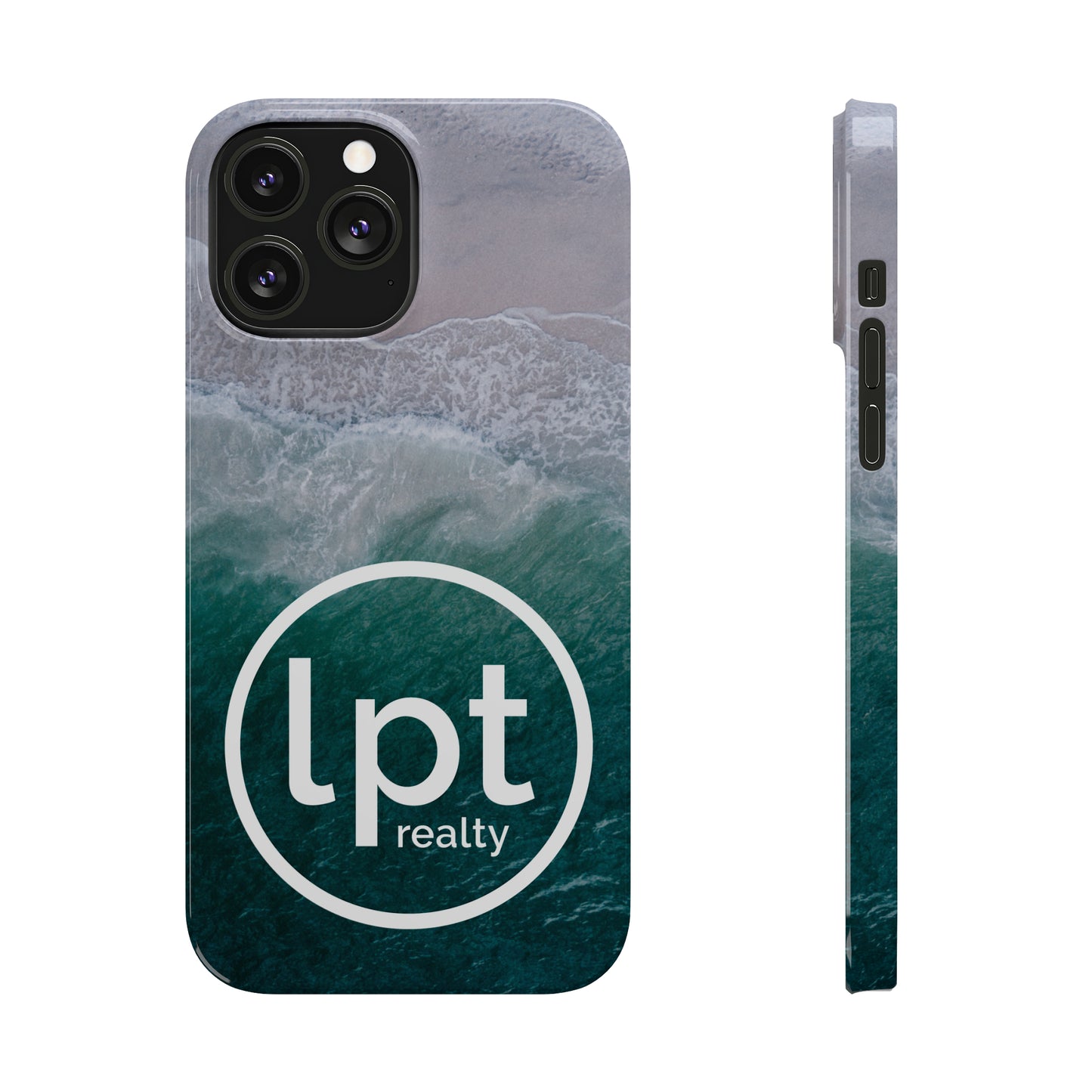 LPT Realty Logo -  Coastal Serenity: Beach and Ocean Bliss Iphone 15-12 Slim Phone Case